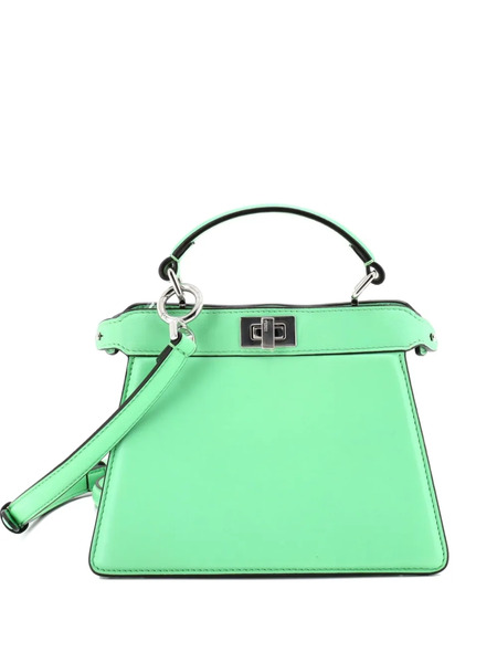  Fendi Pre-owned Peekaboo Iseeu Bag Leather Petite Crossbody Bag - Green 