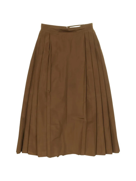  Fendi Pre-owned 2000s Pleated Skirt - Brown 