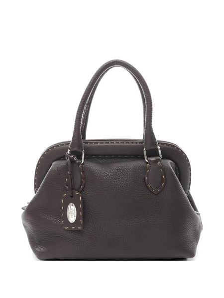  Fendi Pre-owned 2000s Selleria Leather Tote Bag - Brown 