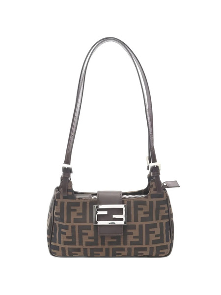  Fendi Pre-owned 2010s Zucca Shoulder Bag - Brown 