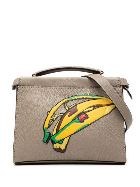  Fendi Pre-owned 2000-2010 Sue Tilley Mini Calfskin Romano Selleria Banana Peekaboo Iconic Fit Satchel - Brown 