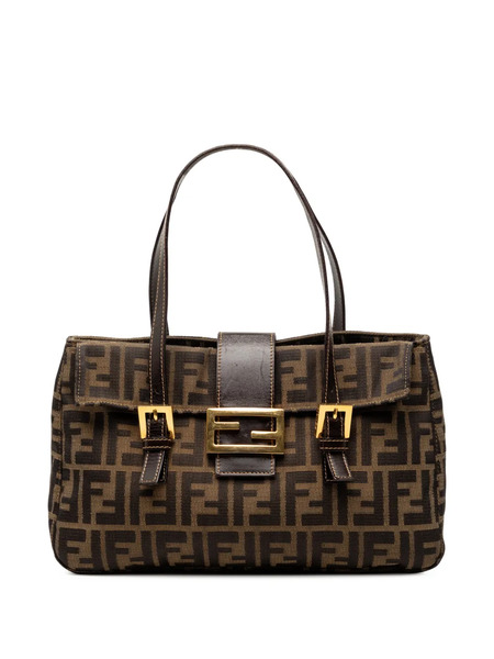  Fendi Pre-owned 20th Century Zucca Canvas Shoulder Bag - Brown 