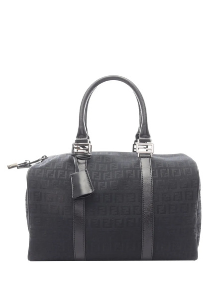  Fendi Pre-owned 2010-2025 Zucchino Canvas Boston Bag - Blue 