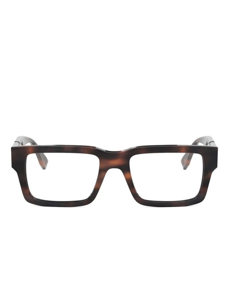  Fendi Rectangle-frame Glasses - Brown 