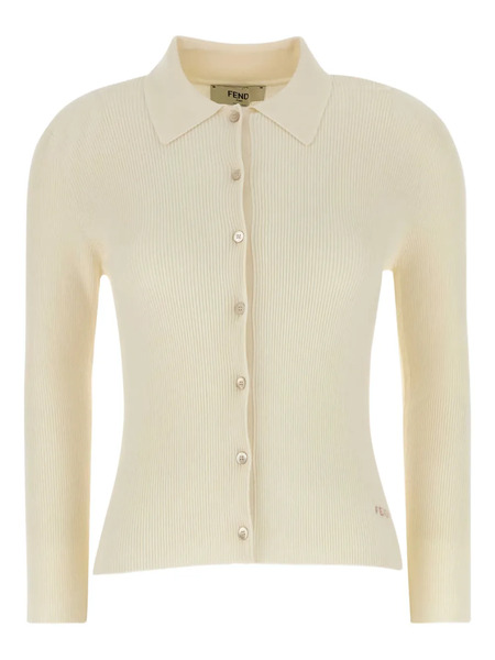  Fendi Ribbed-knit Shirt - Yellow 