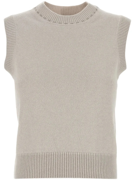  Fendi Ribbed Vest - Grey 
