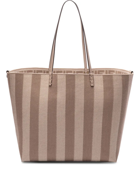  Fendi 'roll Large' Reversible Shopping Bag - Neutrals 