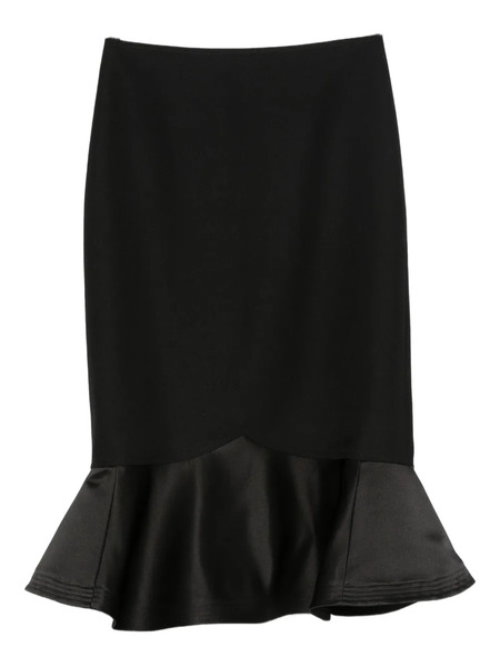  Fendi Ruffled Midi Skirt - Black 