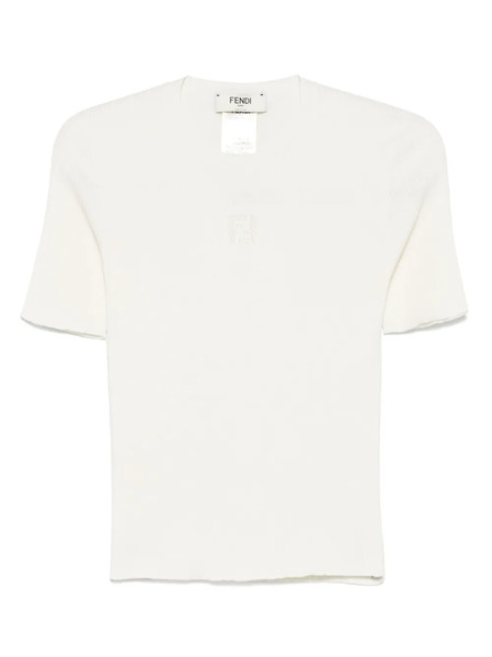  Fendi Silk-cotton Blend T-shirt - F08qq 