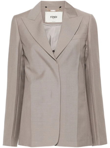  Fendi Single-breasted Blazer - Neutrals 