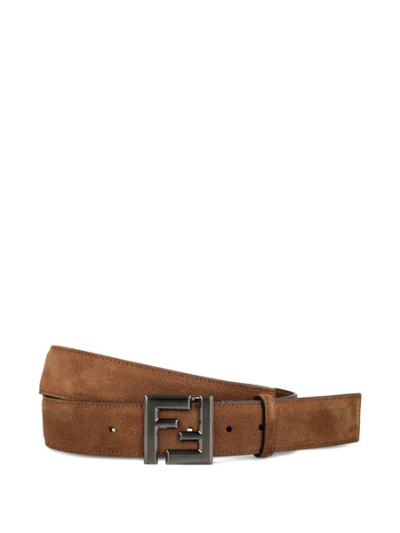  Fendi Squared Ff Belt - Brown 