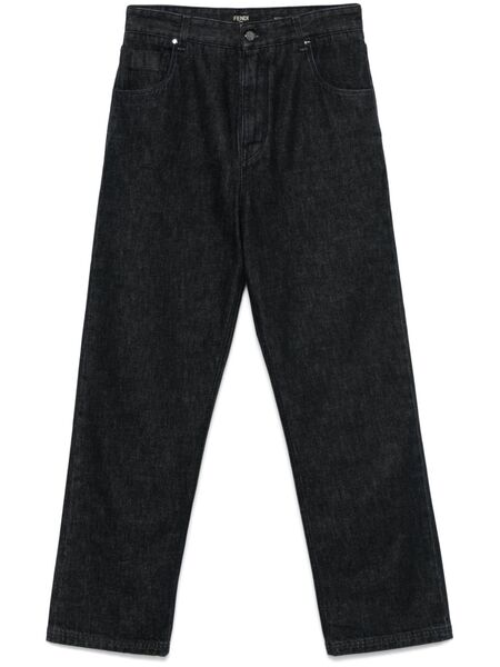  Fendi Straight-leg Jeans - Black 