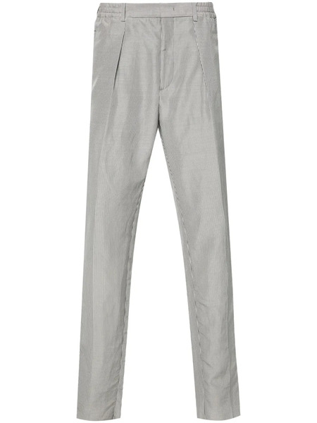  Fendi Tapered-leg Striped Trousers - Grey 