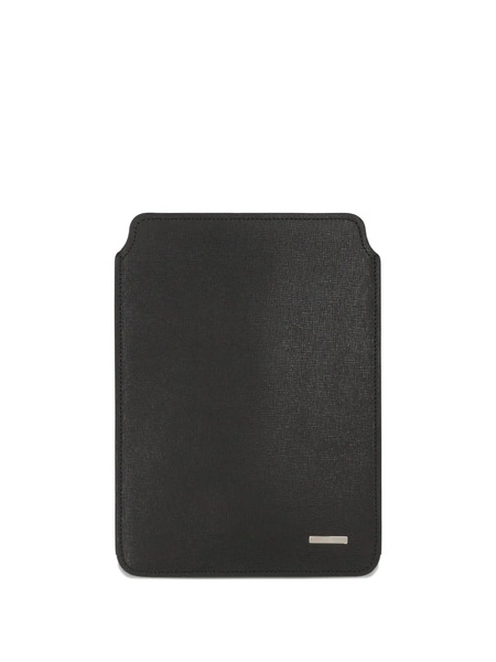  Fendi Textured Leather Tablet Case - Black 