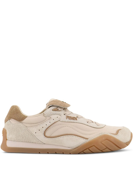  Fendi Wave Pulse Embossed Sneakers - Neutrals 