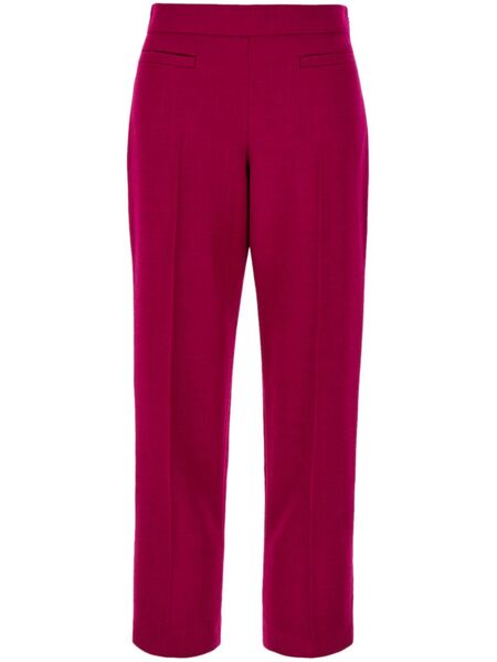  Fendi Wool-blend Cropped Trousers - Red 