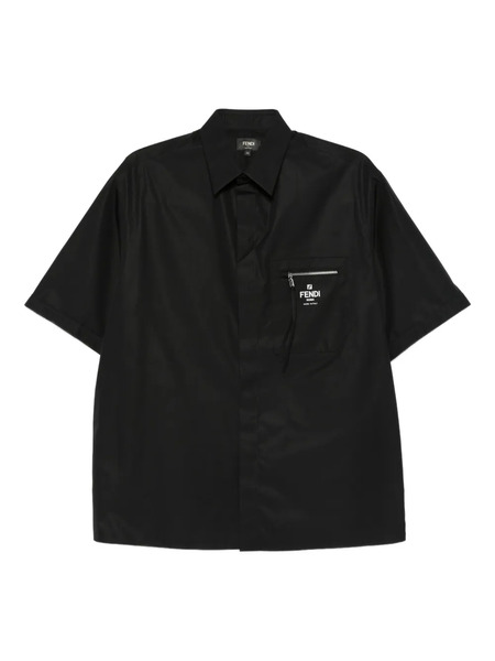  Fendi Zip-pocket Shirt - Black 
