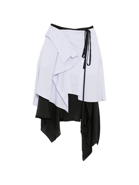  Feng Chen Wang Deconstruction Wrap Skirt - Blue 