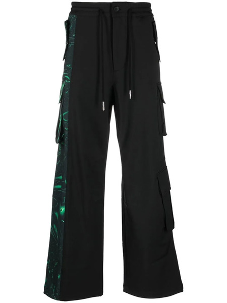  Feng Chen Wang Graphic Logo Track Pants - Black 