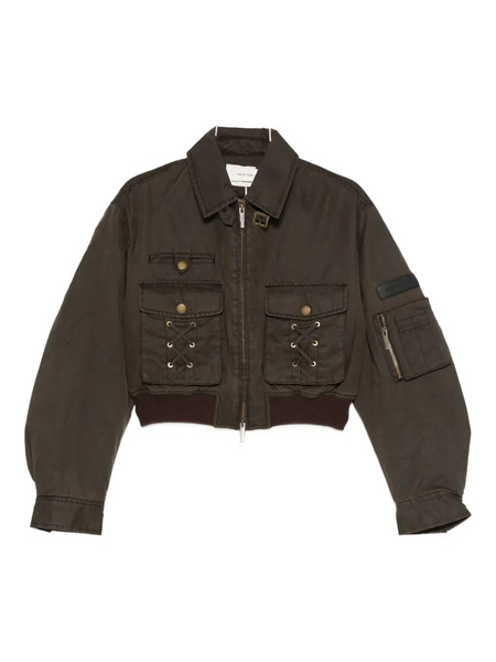  Feng Chen Wang Lace-up Pocket Jacket - Brown 