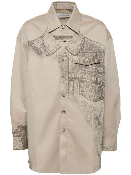  Feng Chen Wang Trompe Loeil Shirt - Neutrals 