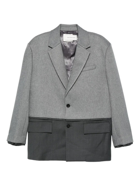  Feng Chen Wang Two-tone Single-breasted Blazer - Grey 