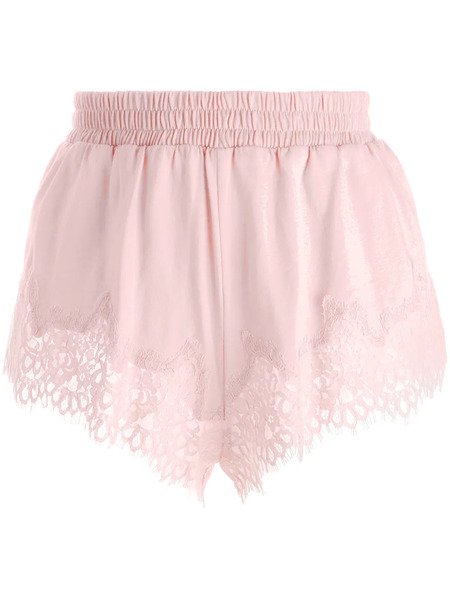 Fenty Lace Trim Sleepwear Shorts - Pink 