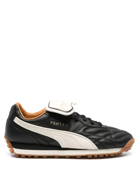  Fenty X Fenty Avanti Logo-print Leather Sneakers - Black 
