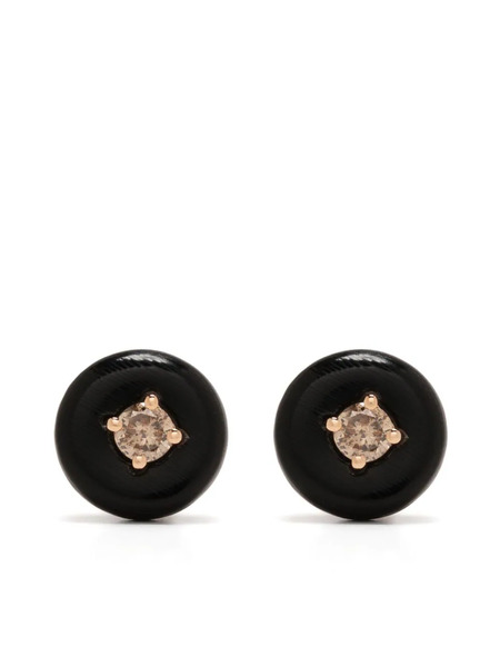  Fernando Jorge 18kt Rose Gold Orbit Medium Diamond And Horn Studs 