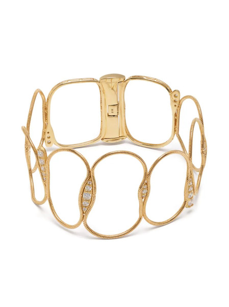  Fernando Jorge 18kt Yellow Gold Fluid Diamond Bracelet 