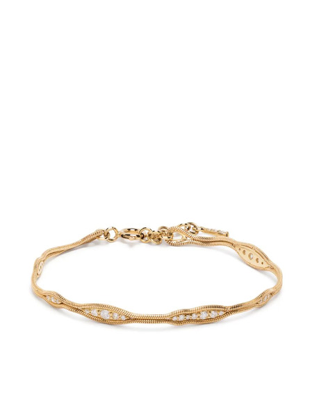  Fernando Jorge 18kt Yellow Gold Fluid Diamond Bracelet 