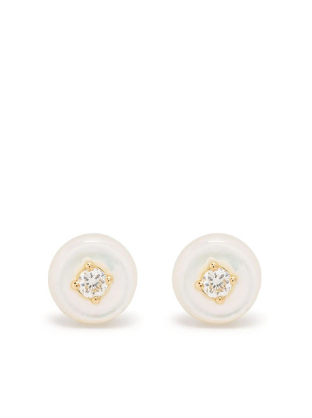  Fernando Jorge 18kt Yellow Gold Orbit Diamond Stud Earrings 