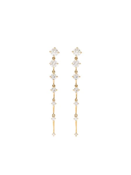  Fernando Jorge 18kt Yellow Gold Sequence Diamond Drop Earrings 