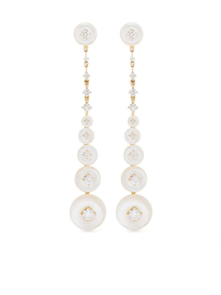  Fernando Jorge 18kt Yellow Gold Surrounding Diamond Earrings 