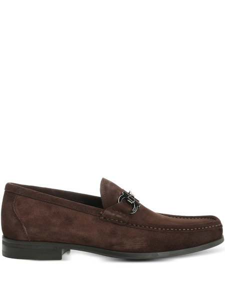  Ferragamo Bit Detail Slip On Shoes - Brown 