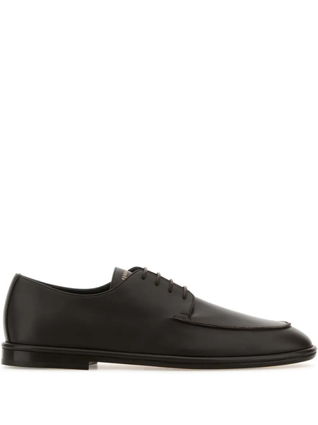  Ferragamo Blade 2 Derby Shoes - Brown 