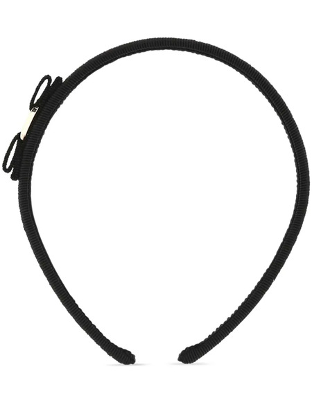  Ferragamo Bow Embellished Hair Band - Black 
