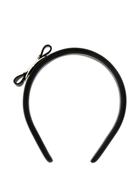  Ferragamo Bow-embellished Headband - Black 