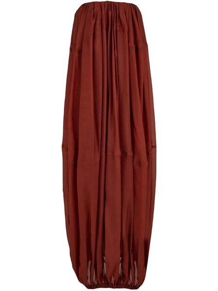  Ferragamo Bustier Maxi Dress - Red 