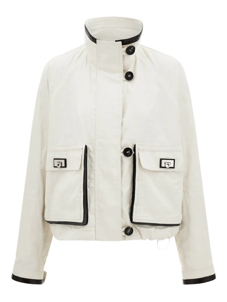  Ferragamo Button-fastening Jacket - White 