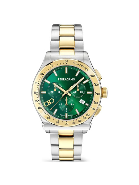  Ferragamo 1927 Chrono 42mm Watch - Green 