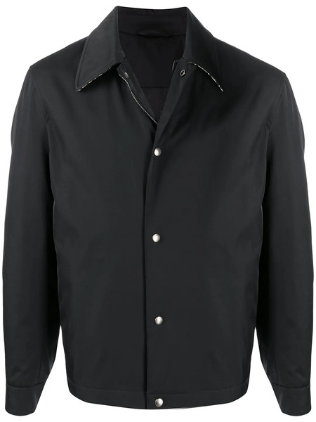  Ferragamo Contrast Collar Jacket - Black 