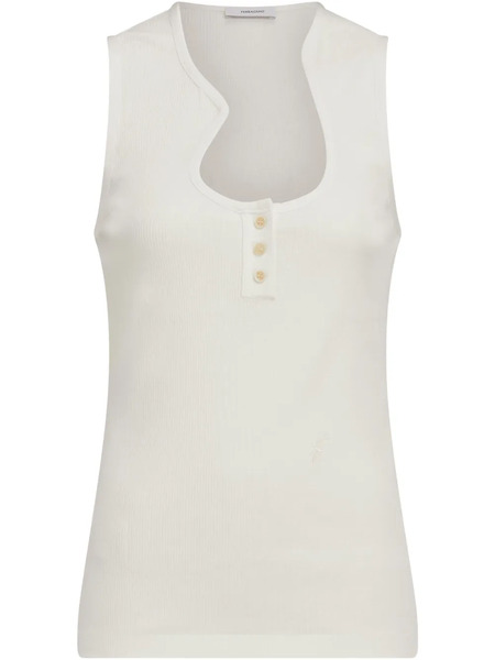  Ferragamo Cotton Vest - White 