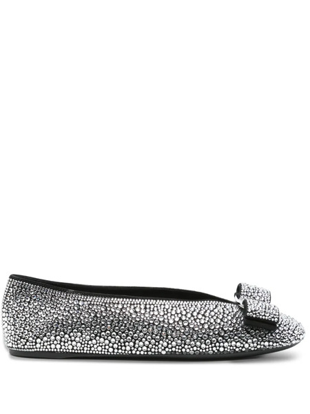  Ferragamo Crystal-embellished Ballet Flat - Black 