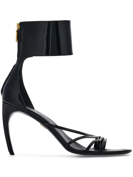  Ferragamo Curved-heel Sandals - Black 