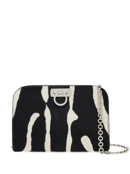  Ferragamo Diana Clutch Bag - Black 