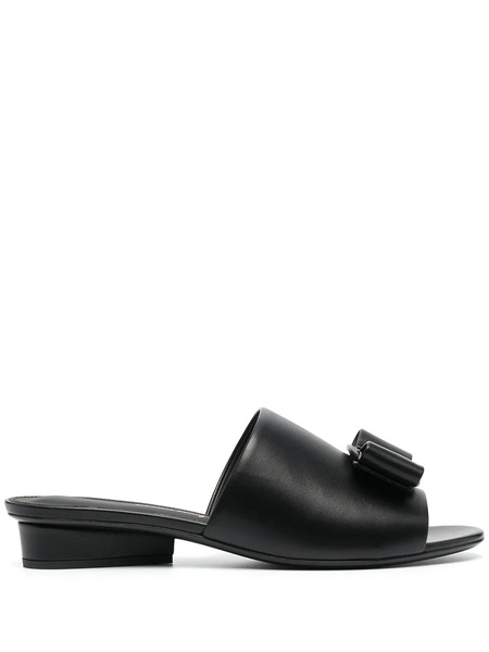  Ferragamo Double-bow Sandals - Black 