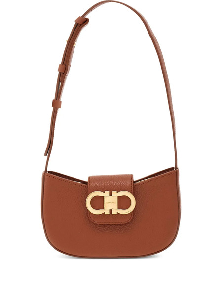  Ferragamo Double Gancini Mini Bag - Brown 