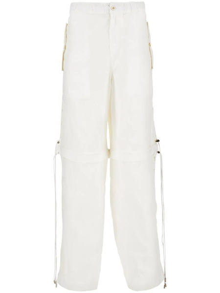  Ferragamo Elasticated-waist Cargo Pants - White 