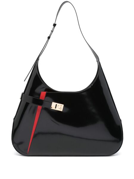  Ferragamo Extra Large Hobo Shoulder Bag - Black 